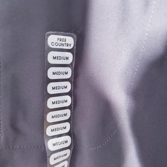 Free Country Mens Soft Shell Grey/Black Jacket Size Medium NWT - Picture 5 of 16